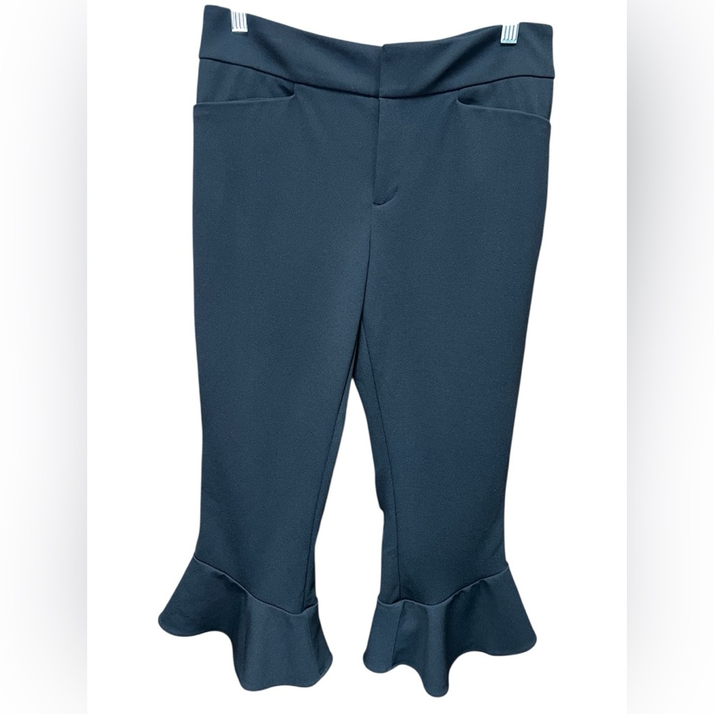 Bar III Ruffled Hem Crop Pant